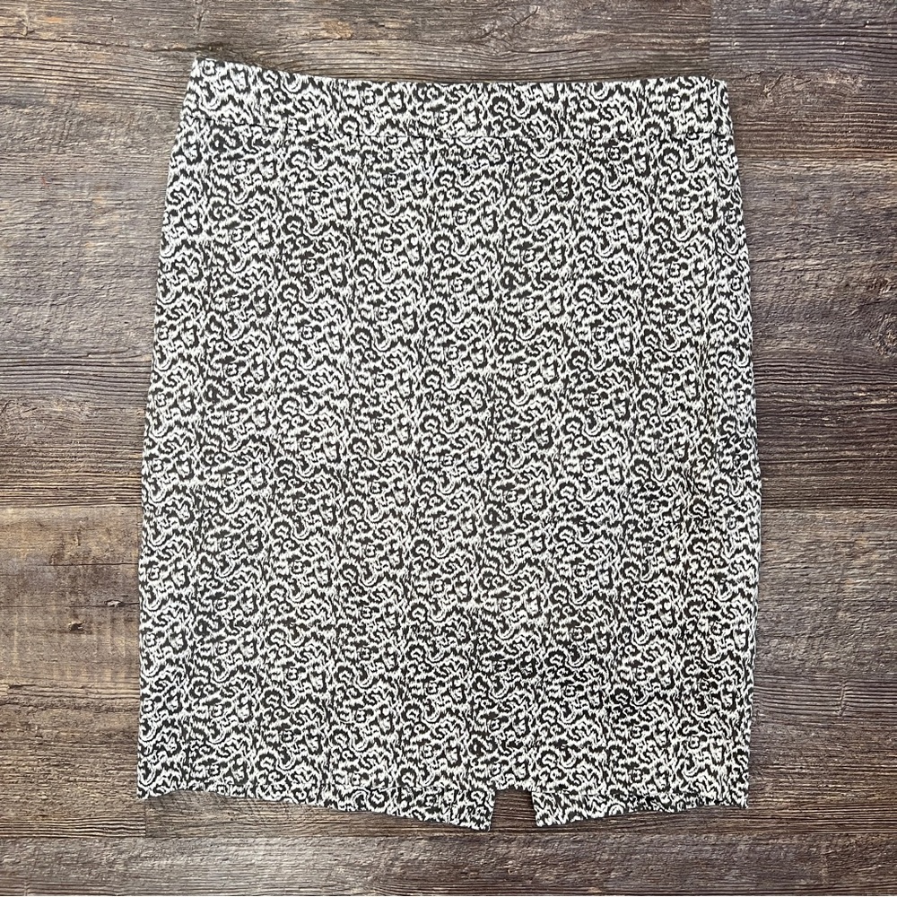 J. Crew Gray And White Patterned Straight The Pen… - image 1